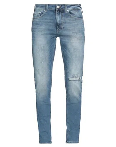 TOMMY JEANS TOMMY JEANS MAN JEANS BLUE SIZE 31W-32L COTTON, ELASTANE