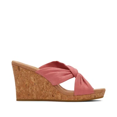 TOMS SHOES SERENA ROSE CORK WEDGE SANDAL