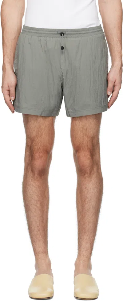 TONYWACK GRAY DRAWSTRING TECH SHORTS