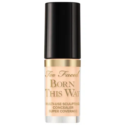 TOO FACED MINI BORN THIS WAY SUPER COVERAGE MULTI-USE CONCEALER ALMOND 0.06 OZ / 1.77 ML