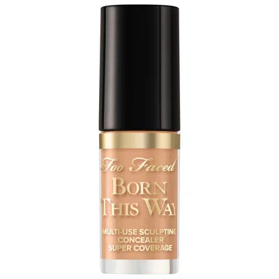 TOO FACED MINI BORN THIS WAY SUPER COVERAGE MULTI-USE CONCEALER WARM BEIGE 0.06 OZ / 1.77 ML