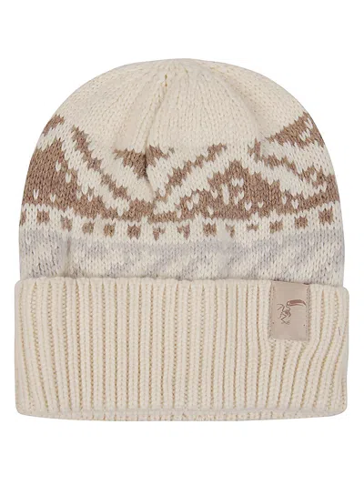 TOOCO TOOCO ETHNIC PRINT BEANIE