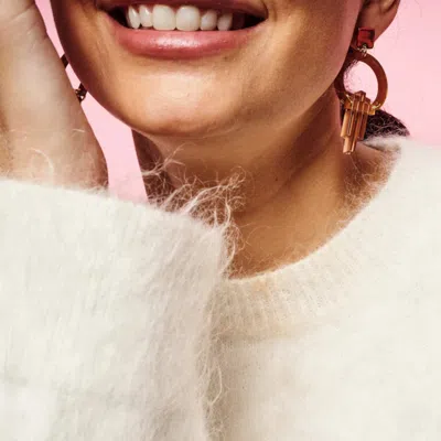 TOOLALLY WOMEN'S BROWN / NEUTRALS PETITE ART DECO CHANDELIERS - MOCHA & CHAMPAGNE