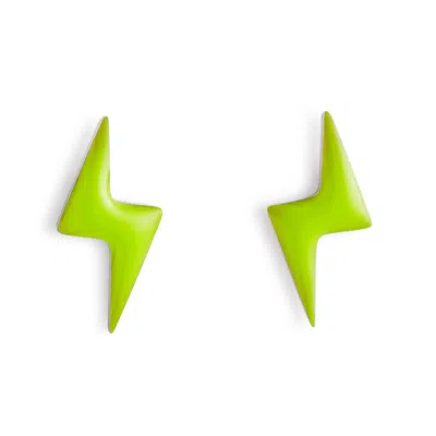 TOOLALLY WOMEN'S MINI BOLTS- LIME GREEN ENAMEL
