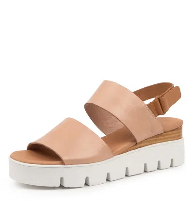 TOP END TOP END RUNA OLIVE DK TAN LEATHER WOMENS SHOES CASUAL SANDALS SANDALS FLAT