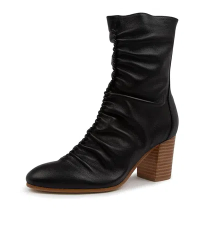 TOP END TOP END UNIK DK TAN LEATHER WOMENS SHOES CASUAL BOOTS ANKLE