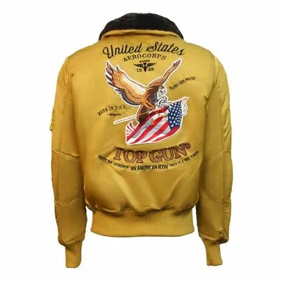TOP GUN TOP GUN EAGLE CW45 BOMBER JACKET WHEAT