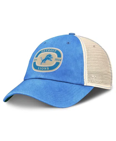 TOP OF THE WORLD MEN'S BLUE DETROIT LIONS TEAM PATCH ADJUSTABLE HAT