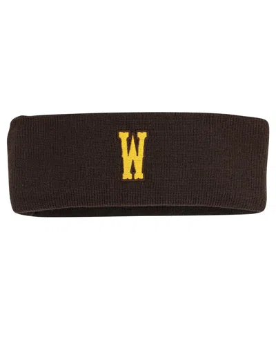 TOP OF THE WORLD MEN'S BROWN WYOMING COWBOYS TEAM LOGO KNIT HEADBAND