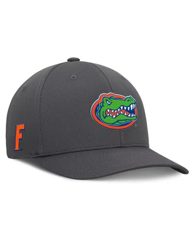 TOP OF THE WORLD MEN'S CHARCOAL FLORIDA GATORS REFLEX LOGO FLEX HAT