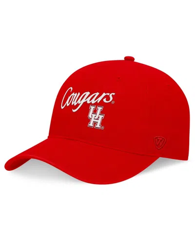 TOP OF THE WORLD MEN'S RED HOUSTON COUGARS HERITAGE CEECEE ADJUSTABLE HAT