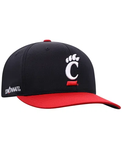 TOP OF THE WORLD MEN'SÂ BLACK CINCINNATI BEARCATS REFLEX FITTED HAT