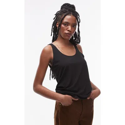 TOPSHOP TOPSHOP SLOUCHY SCOOP NECK TANK