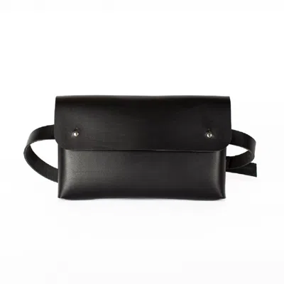 TORE ATELIER WOMEN'S BLACK LEATHER BELT BAG