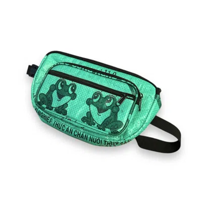 TORRAIN RECYCLED BAGS WOMEN'S GREEN FROGS MOON BAG