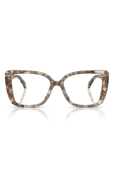 TORY BURCH TORY BURCH 53MM SQUARE OPTICAL GLASSES