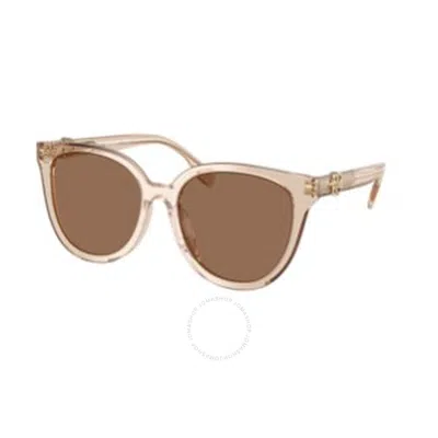 TORY BURCH TORY BURCH BROWN CAT EYE LADIES SUNGLASSES TY7213D 195473 56