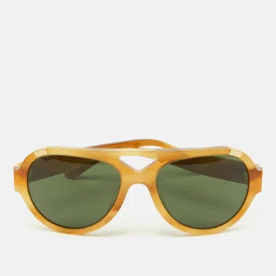 TORY BURCH BROWN/BLACK TY7164U FRAME AVIATOR SUNGLASSES