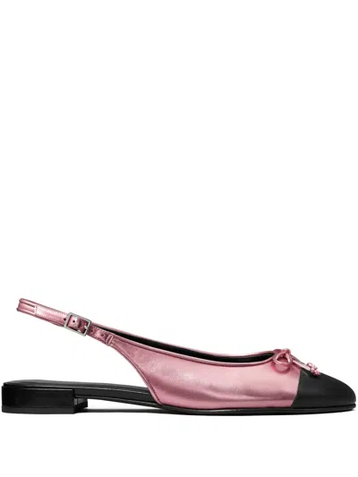 TORY BURCH CAP-TOE SLINGBACK BALLET FLATS