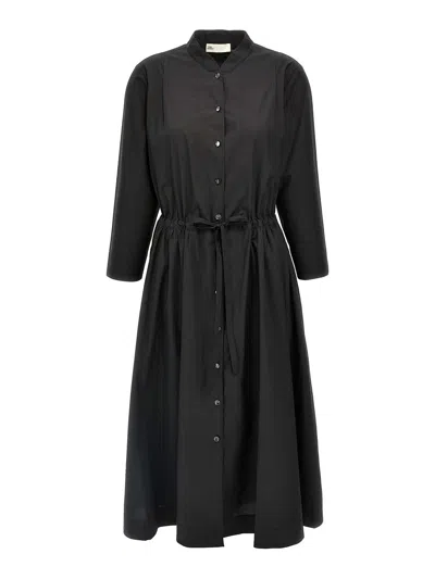 TORY BURCH VESTIDO MIDI - NEGRO
