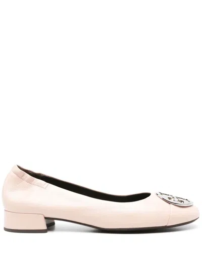 TORY BURCH CLAIRE LEATHER BALLERINA SHOES