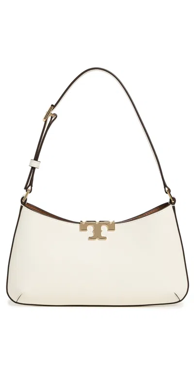 TORY BURCH ELEANOR SLIM SHOULDER BAG WARM WHITE