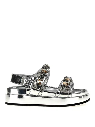 TORY BURCH SANDALIAS - PLATA