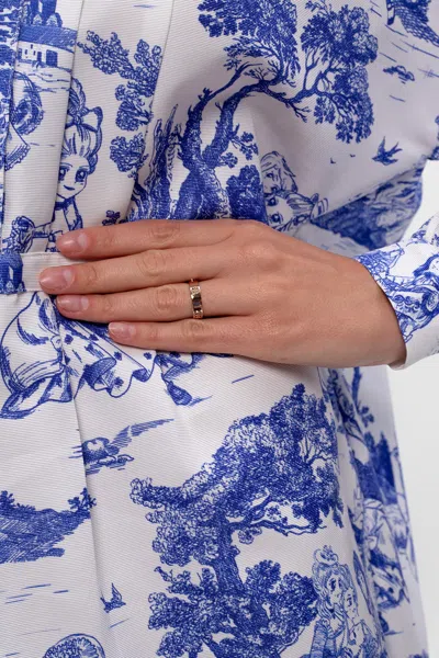 TORY BURCH TORY BURCH LOGO-EMBOSSED RING