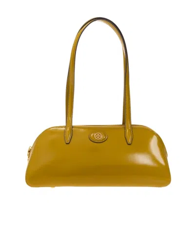 TORY BURCH LOGO-PATCH DETAIL SHOULDER BAG