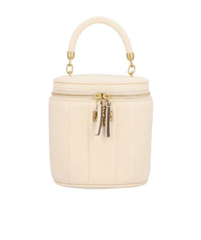 TORY BURCH LOGO-PLAQUE LEATHER TOTE BAG