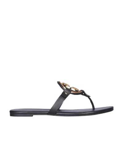 TORY BURCH TORY BURCH MILLER LOGO PLAQUE THONG SANDALS