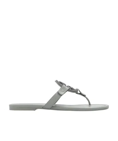 TORY BURCH MILLER LOGO-PLAQUE SANDALS