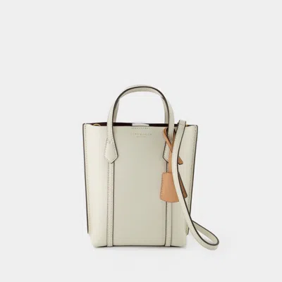 TORY BURCH PERRY MINI HOBO BAG - TORY BURCH -  NEW IVORY - LEATHER