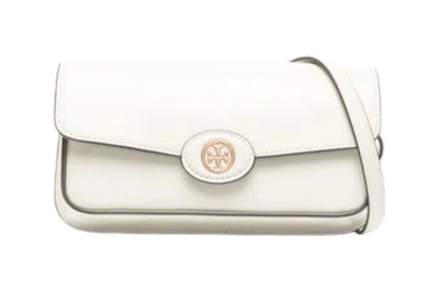 TORY BURCH TORY BURCH ROBINSON SPAZZOLATO E/W SHOULDER BAG SHEA BUTTER