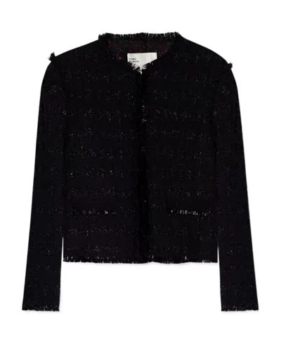 TORY BURCH TORY BURCH TWEED ROUNDNECK JACKET