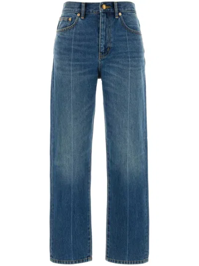 TORY BURCH SLIM DENIM COTTON JEANS