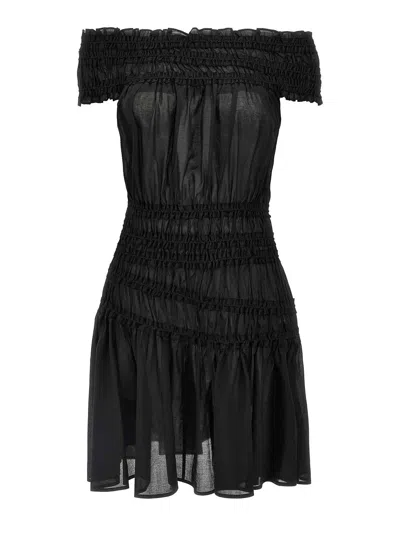 TORY BURCH VESTIDO MIDI - NEGRO