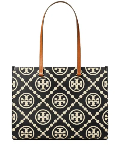 TORY BURCH T MONOGRAM CONTRAST TOTE BAG