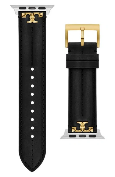 TORY BURCH TORY BURCH THE KIRA LEATHER 20MM APPLE WATCH® WATCHBAND