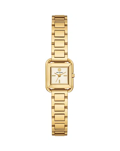 TORY BURCH THE SMALL KIRA SQUARE STAINLESS STEEL WATCH, 18MM X 18MM