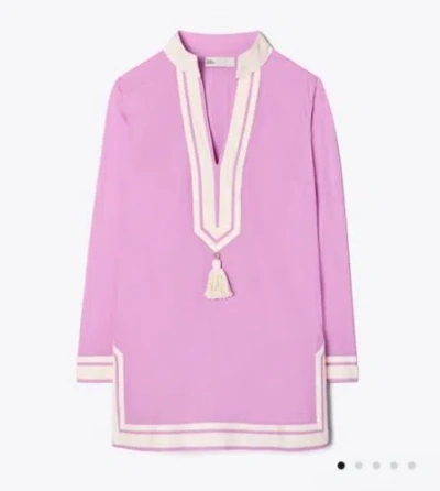 TORY BURCH TORY BURCH TORY TUNIC S CAFTAN RESORT SWIM COVER UP 4 MALLOW PINK