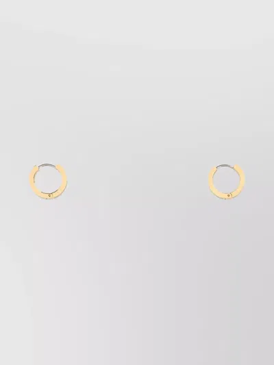 TORY BURCH TWO-TONE METAL T MONOGRAM EARRINGS