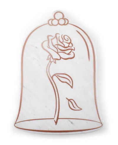 TOSCANA DISNEY BEAUTY AND THE BEAST MARBLE SERVING STONE BOARD