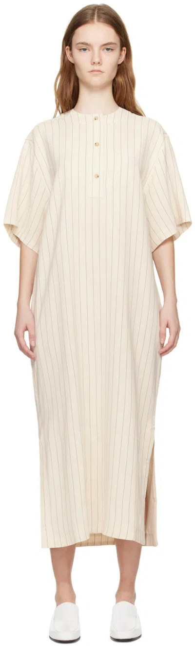 TOTÊME BEIGE LOOSE TUNIC MIDI DRESS