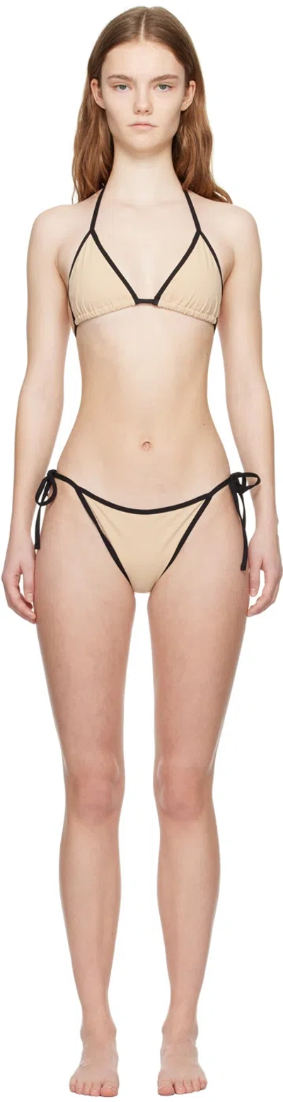 TOTÊME BEIGE STRIPE TIE BIKINI