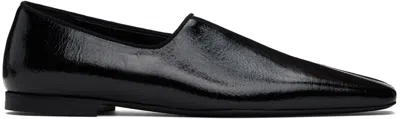 TOTÊME BLACK 'THE PIPED' LOAFERS