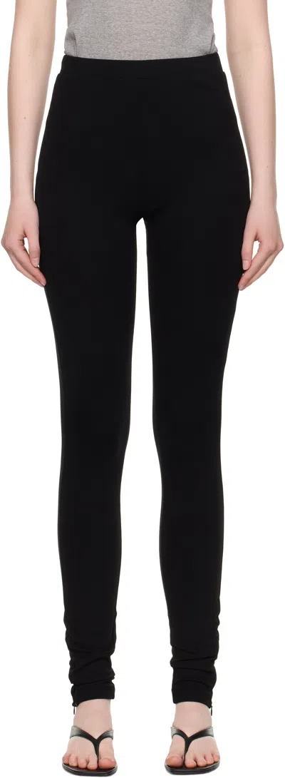 TOTÊME BLACK ZIP LEGGINGS