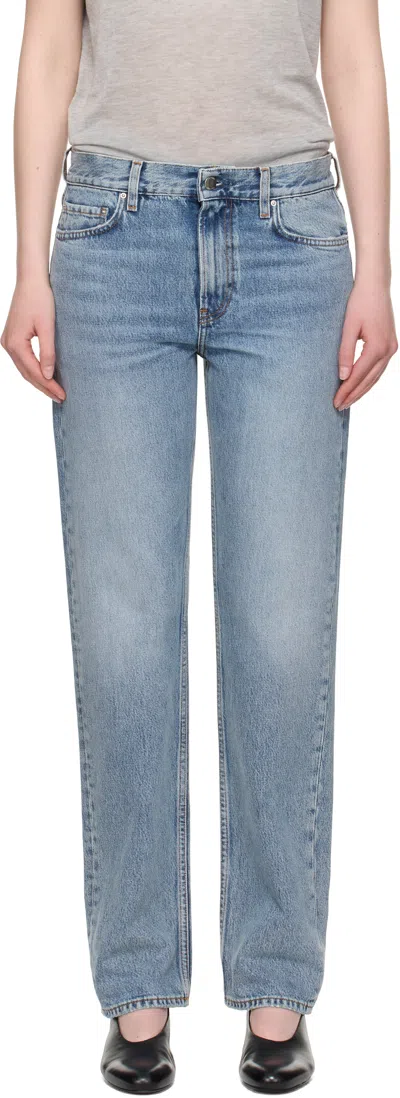 TOTÊME BLUE LOW STRAIGHT JEANS