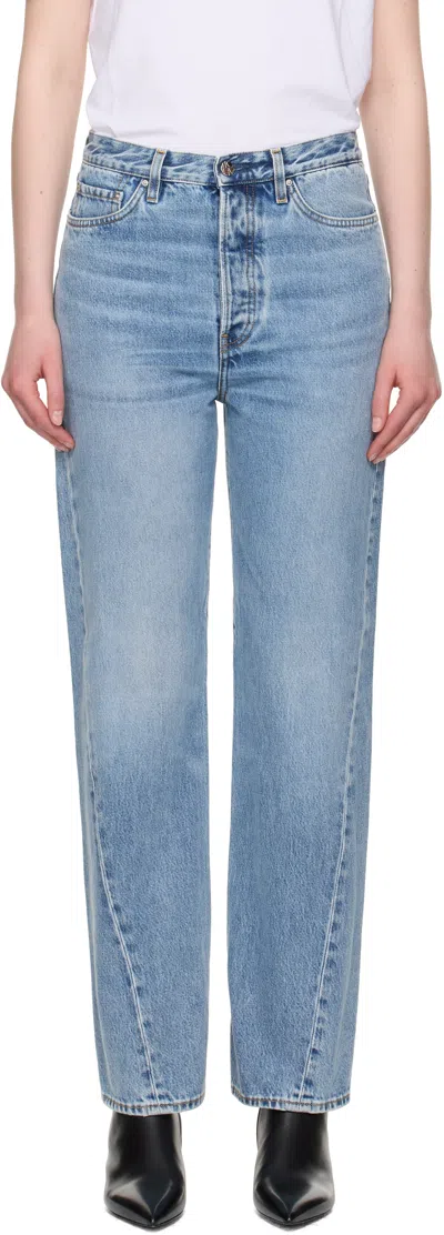 TOTÊME BLUE TWISTED SEAM JEANS