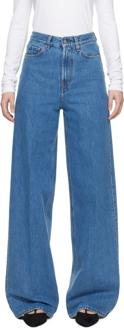 TOTÊME BLUE WIDE-LEG JEANS
